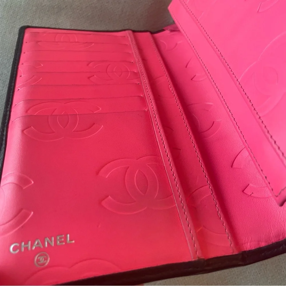 💗Chanel💗Cambon Long Bifold Quilted Lambskin Wallet - Picture 5 of 12